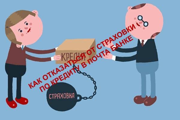 Как отказаться от страховки кредита в почта банке