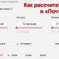 Как рассчитать кредит в Почта Банке - пошаговая инструкция
